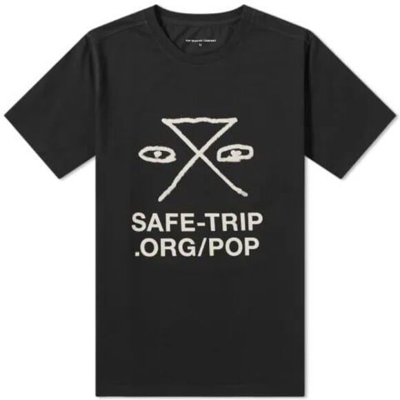 Mens Medium T-Shirt Safe Trip by Pop Trading Company Graphic T Safe-Trip Black - Picture 1 of 9